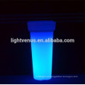 Novo estilo LED Rgb plantador vaso, vaso de flor decorativa do ourdoor, vaso alto